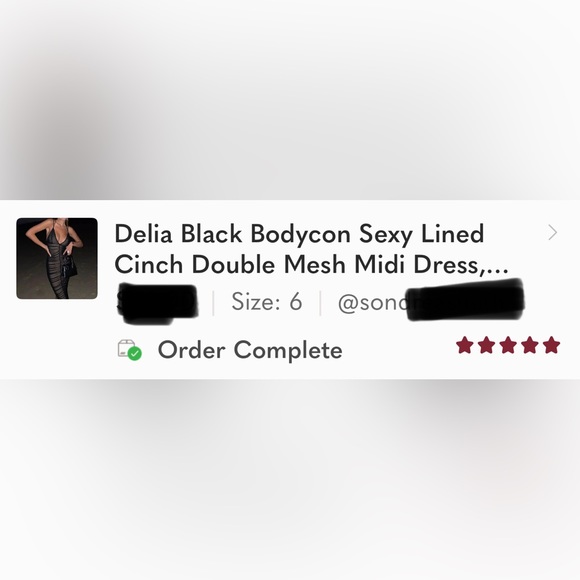 Sicily Black Bodycon Sexy Lined Cinch Double Mesh Midi Dress, Little Black Midi - Picture 12 of 12